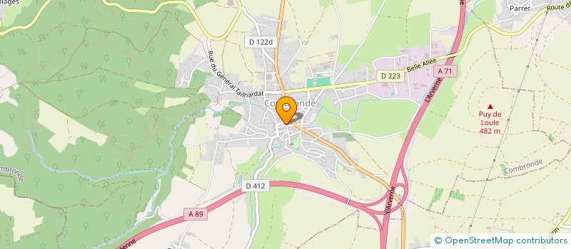 localisation de l'entreprise SCI DUC LUC  COMBRONDE