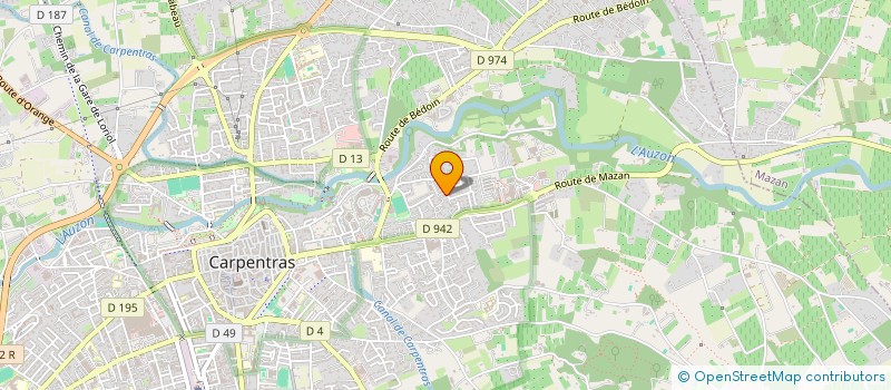 localisation de l'entreprise SCI DUCACO  CARPENTRAS