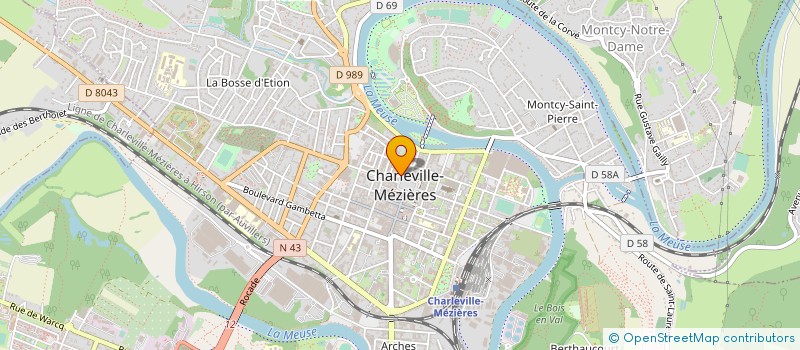 localisation de l'entreprise SCI DUCALE à CHARLEVILLE-MEZIERES