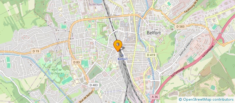 localisation de l'entreprise SCI DUCAMP ROGERS  BELFORT