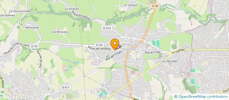 localisation de l'entreprise SCI DUCAR  GREZIEU-LA-VARENNE