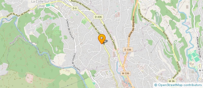 localisation de l'entreprise SCI DUCARIVIERA  LA COLLE-SUR-LOUP