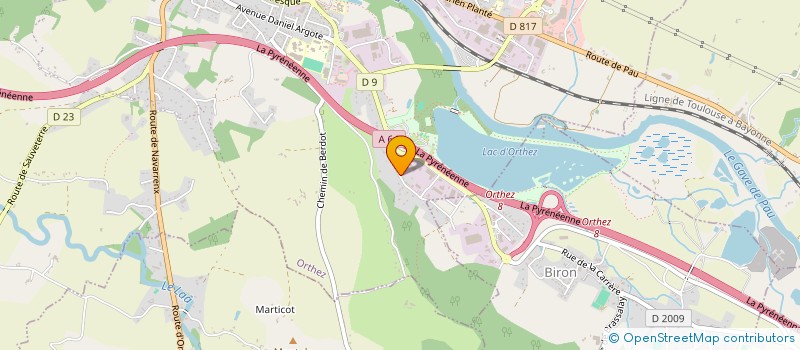 localisation de l'entreprise SCI DUCASSE ENERGIE  ORTHEZ