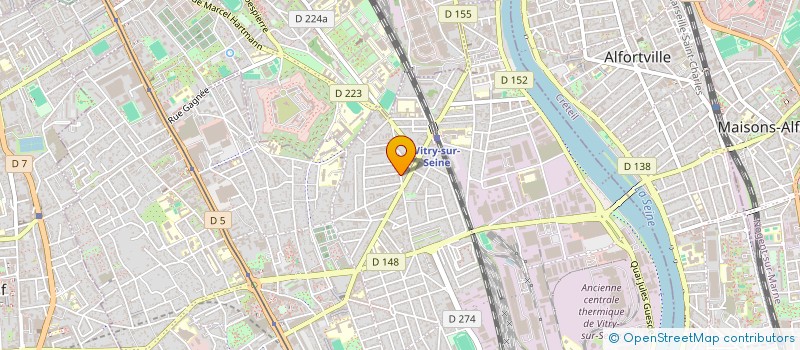 localisation de l'entreprise SCI DUCASTAING  VITRY-SUR-SEINE