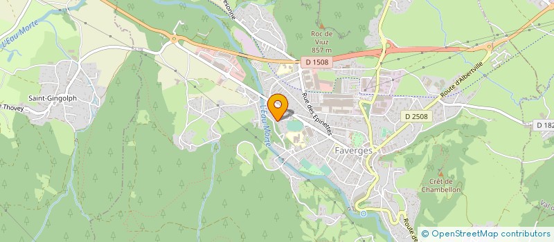 localisation de l'entreprise SCI DUCAT  FAVERGES-SEYTHENEX