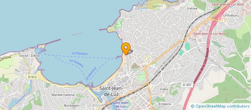 localisation de l'entreprise SCI DUCELLIER  SAINT-JEAN-DE-LUZ