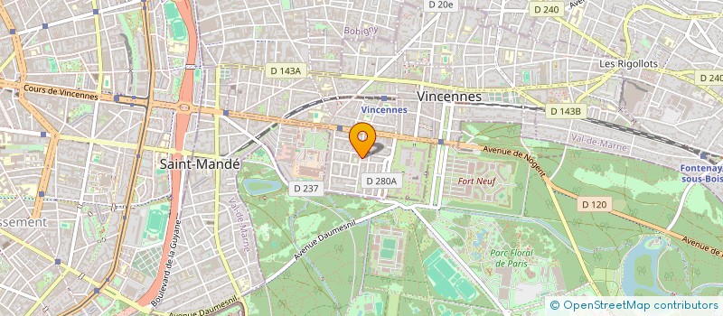 localisation de l'entreprise SCI DUCERF MOMBELLET BEAULIEU à VINCENNES