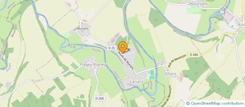 localisation de l'entreprise SCI DUCHAMP CHIREY  LARIANS-ET-MUNANS