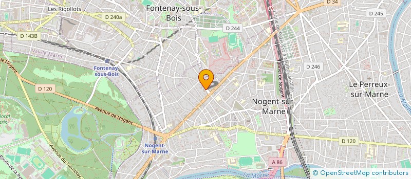 localisation de l'entreprise SCI DUCHATEAUDUN  NOGENT-SUR-MARNE