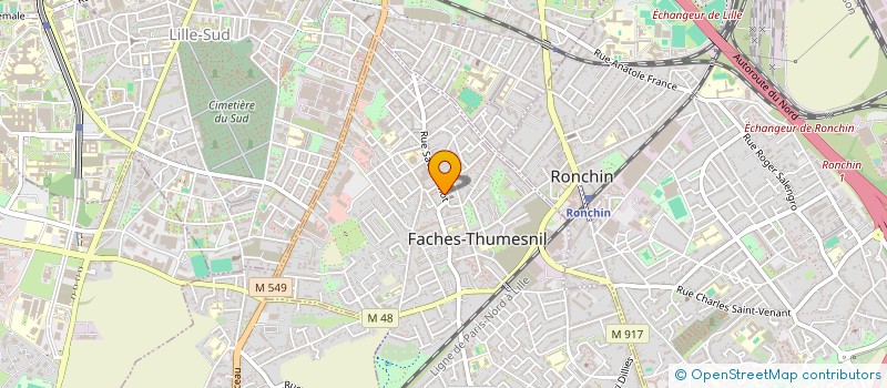 localisation de l'entreprise SCI DUCHATELET  FACHES-THUMESNIL