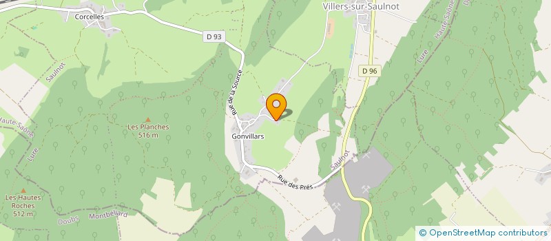 localisation de l'entreprise SCI DUCHAZAL  SAULNOT