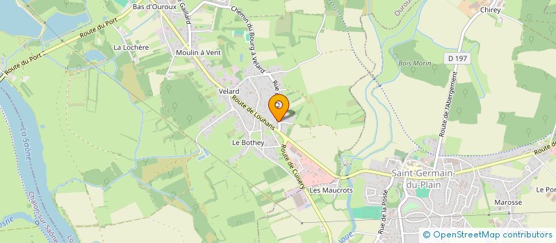 localisation de l'entreprise SCI DUCHENE  OUROUX-SUR-SAONE