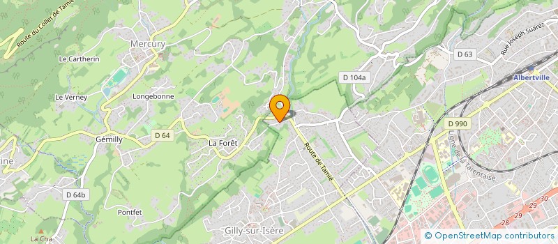 localisation de l'entreprise SCI DUCHENE  ALBERTVILLE