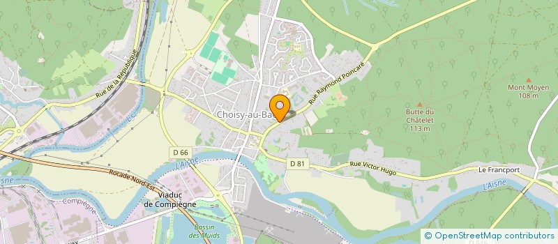 localisation de l'entreprise SCI. DUCHENE  CHOISY-AU-BAC