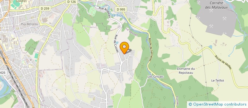 localisation de l'entreprise SCI DUCHER ET FILS  LE VERNET