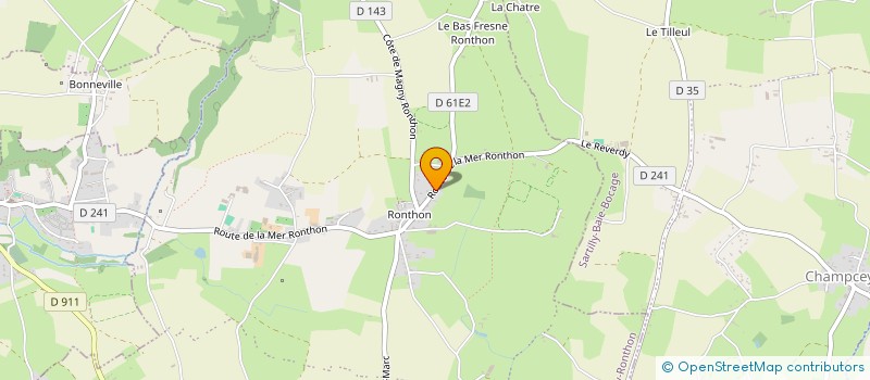 localisation de l'entreprise SCI DUCHESNAY  DRAGEY-RONTHON