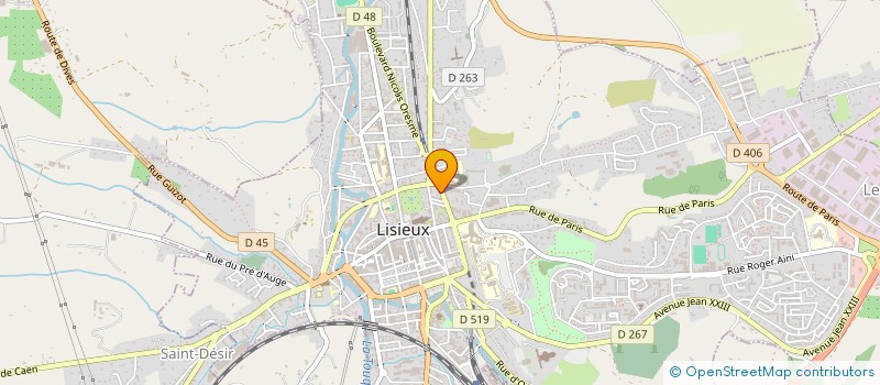 localisation de l'entreprise SCI DUCHESNE FOURNET à LISIEUX