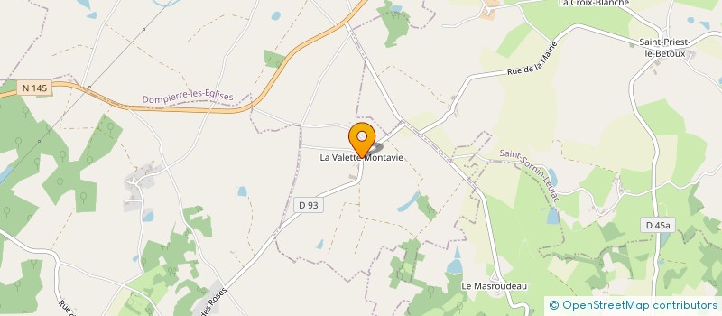 localisation de l'entreprise SCI DUCHIRON-DRIEUX  DOMPIERRE-LES-EGLISES