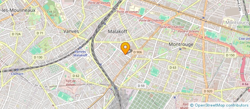 localisation de l'entreprise SCI DUCLA  MALAKOFF