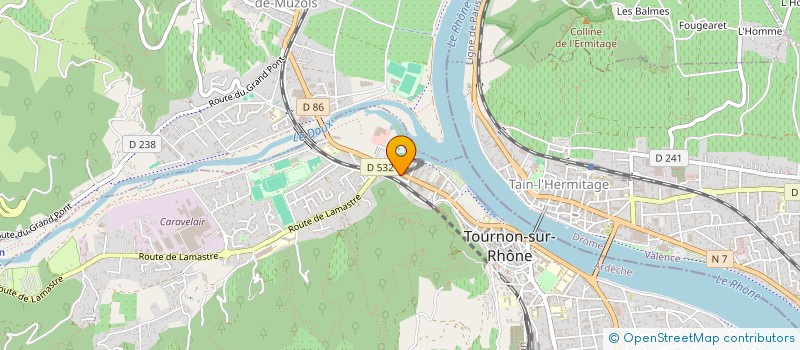 localisation de l'entreprise SCI DUCLOS à TOURNON-SUR-RHONE