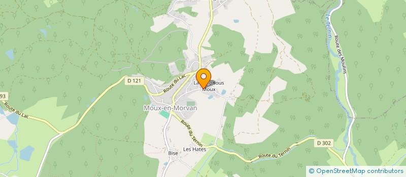 localisation de l'entreprise SCI DUCLOS - BERTHEAU à MOUX-EN-MORVAN