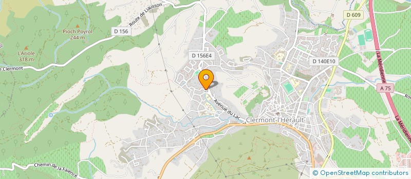 localisation de l'entreprise SCI DUCOM  CLERMONT-L'HERAULT