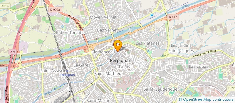 localisation de l'entreprise SCI DUCOMMUN  PERPIGNAN