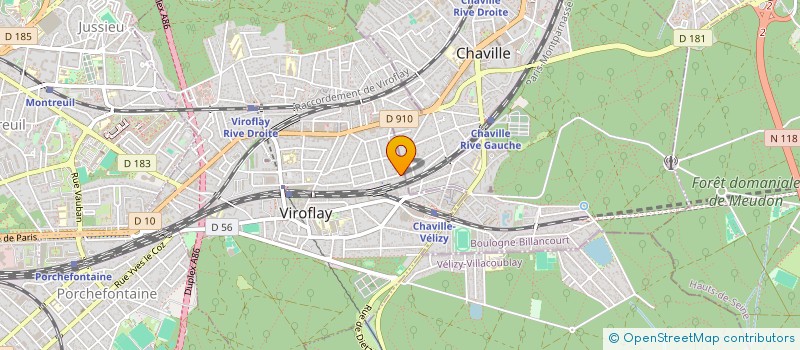 localisation de l'entreprise SCI DUCOURET 167  VIROFLAY