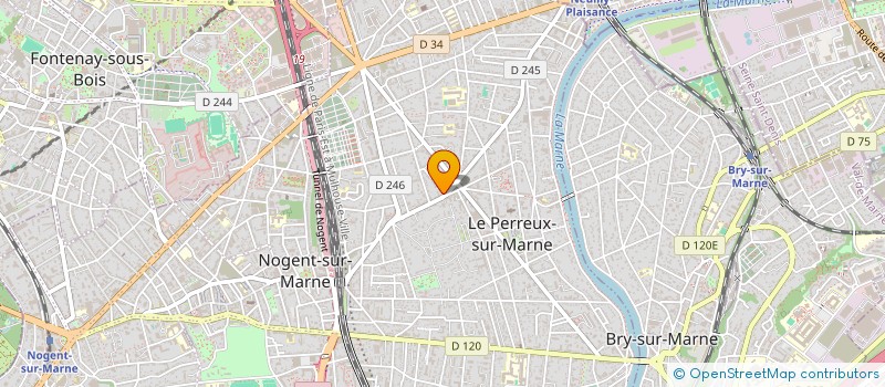 localisation de l'entreprise SCI DUCOURNAU-RIAHI  LE PERREUX-SUR-MARNE