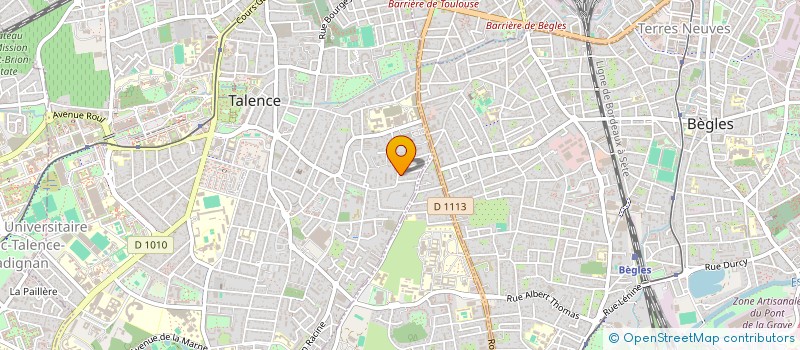 localisation de l'entreprise SCI DUCOURNEAU PELLE  TALENCE