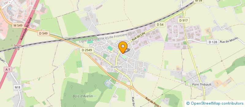 localisation de l'entreprise SCI DUCPEC à ENNEVELIN