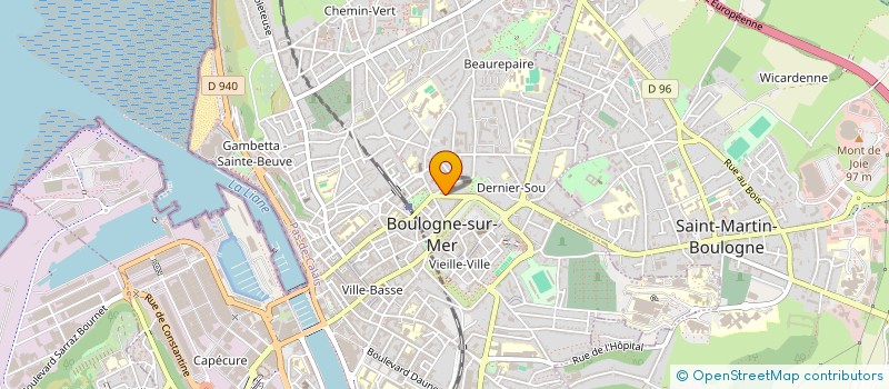 localisation de l'entreprise SCI DUCROCQ  BOULOGNE-SUR-MER