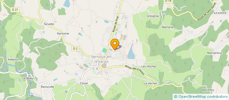 localisation de l'entreprise SCI DUCROS  VERNOUX-EN-VIVARAIS