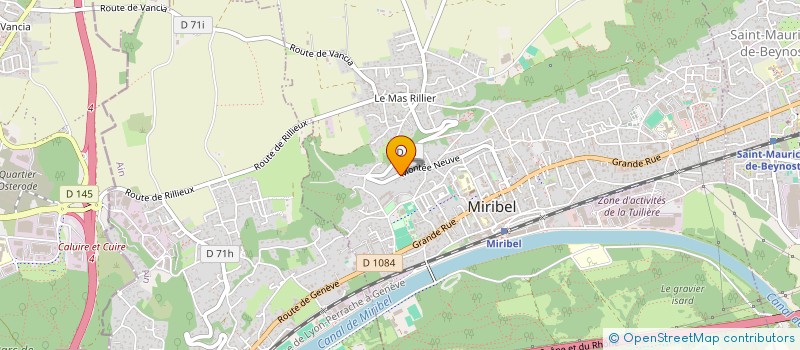 localisation de l'entreprise SCI DUCROUX  MIRIBEL