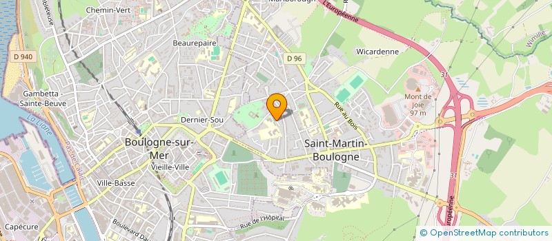 localisation de l'entreprise SCI DUDE à SAINT-MARTIN-BOULOGNE