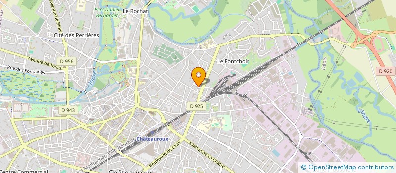 localisation de l'entreprise SCI DUDEFANT à CHATEAUROUX