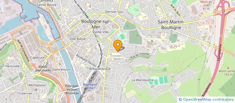 localisation de l'entreprise SCI DUDES  BOULOGNE-SUR-MER