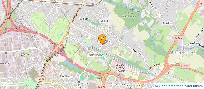 localisation de l'entreprise SCI DUDIT GAILLAND HILAIRE LOBOZIAK  VILLENEUVE-D'ASCQ