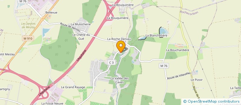 localisation de l'entreprise SCI DUEZ AERONEF  PARCAY-MESLAY