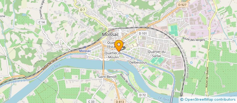 localisation de l'entreprise SCI DUEZ MONCEL  MOISSAC