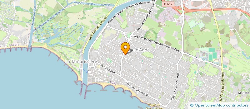 localisation de l'entreprise SCI DUFAGDE  AGDE