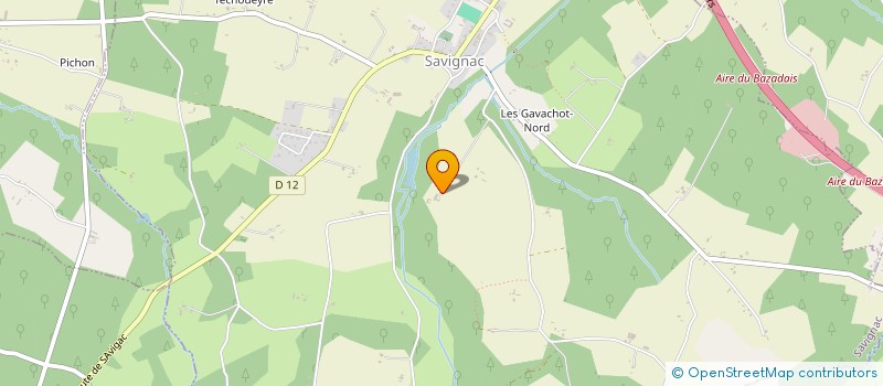 localisation de l'entreprise SCI DUFAURE  SAVIGNAC