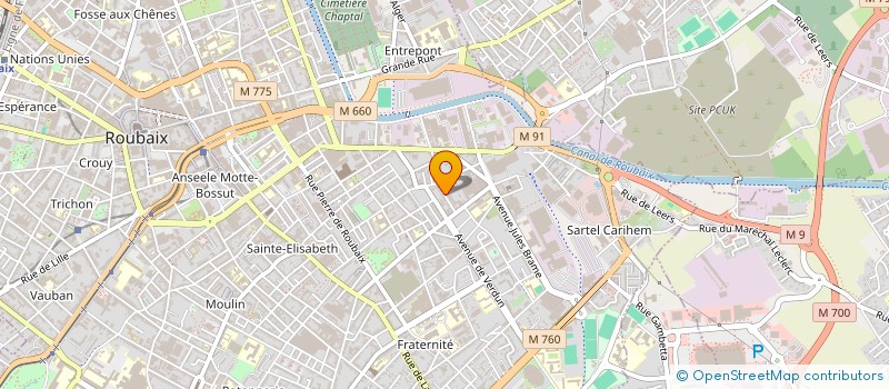 localisation de l'entreprise SCI DUFERMONT  ROUBAIX