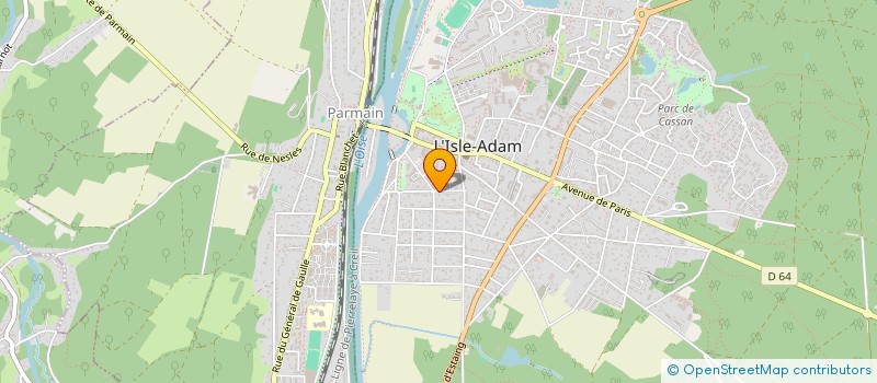 localisation de l'entreprise SCI DUFFOUR  L'ISLE-ADAM