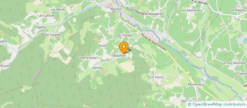 localisation de l'entreprise SCI DUFFOUX  QUINCIE-EN-BEAUJOLAIS