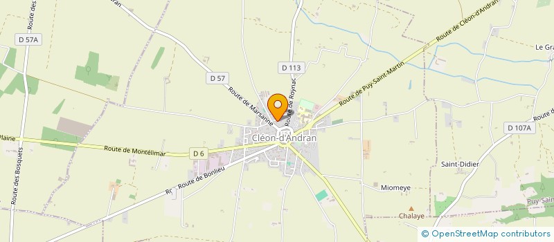 localisation de l'entreprise SCI DUFIT  CLEON-D'ANDRAN