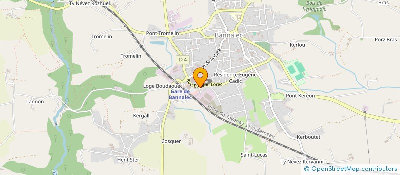localisation de l'entreprise SCI DUFLO  BANNALEC