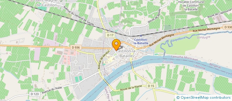 localisation de l'entreprise SCI DUFOUR  CASTILLON-LA-BATAILLE