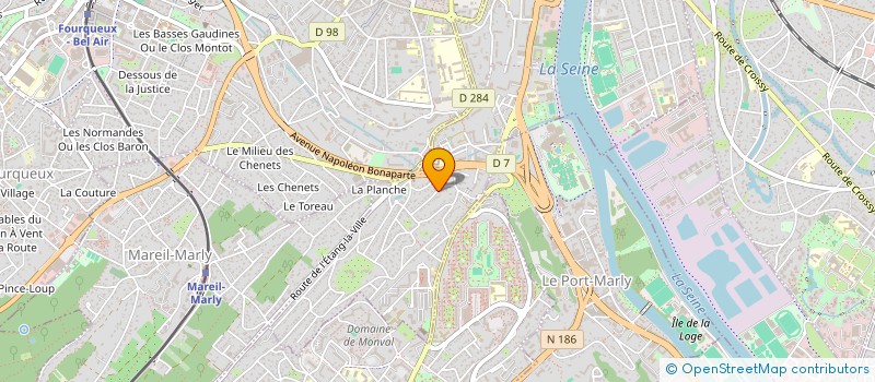 localisation de l'entreprise SCI DUFOUR  LE PECQ