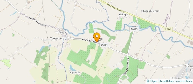 localisation de l'entreprise SCI DUFOUR  MONTETON